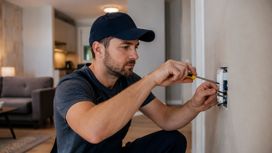 Example electrician homepage